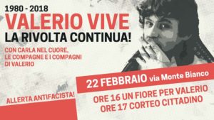 Contro ogni fascismo, con Valerio Verbano nel cuore: corteo